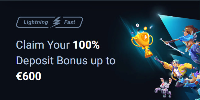 Join thunderpick to get welcome bonus